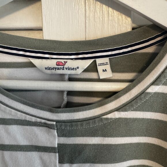 Vineyard Vines Preppy Striped Dual 3/4 Sleeve Tee - Picture 3 of 3